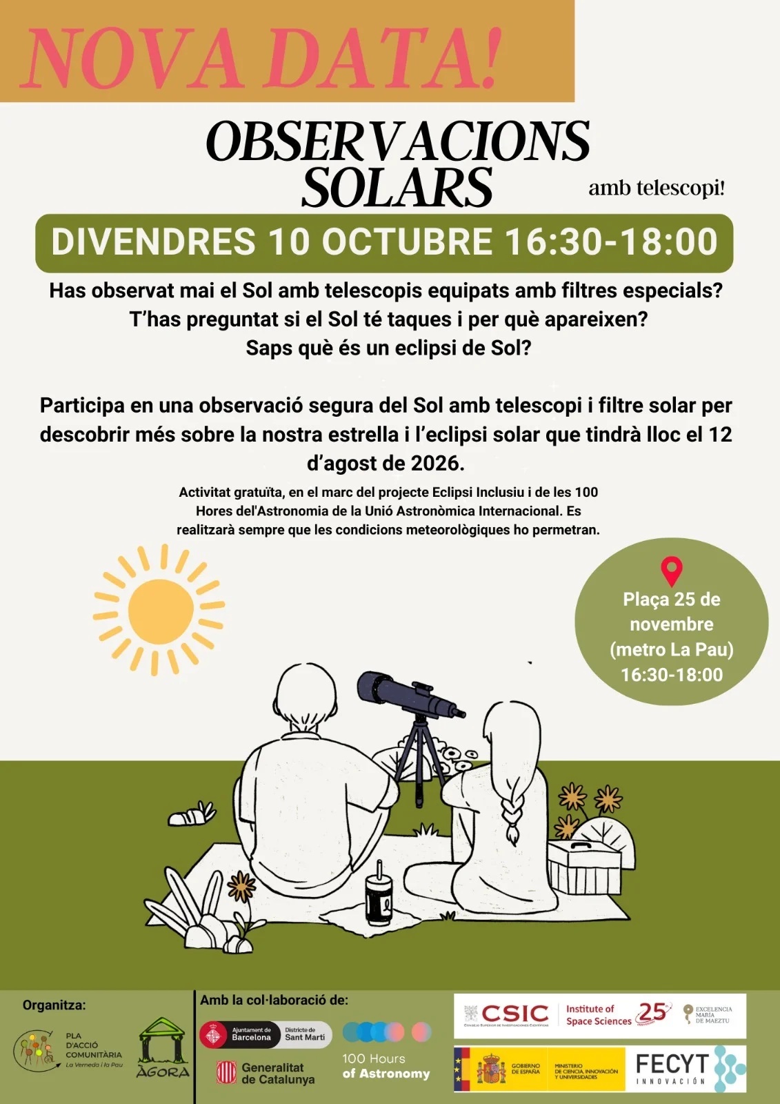 Observaciones solares La Pau